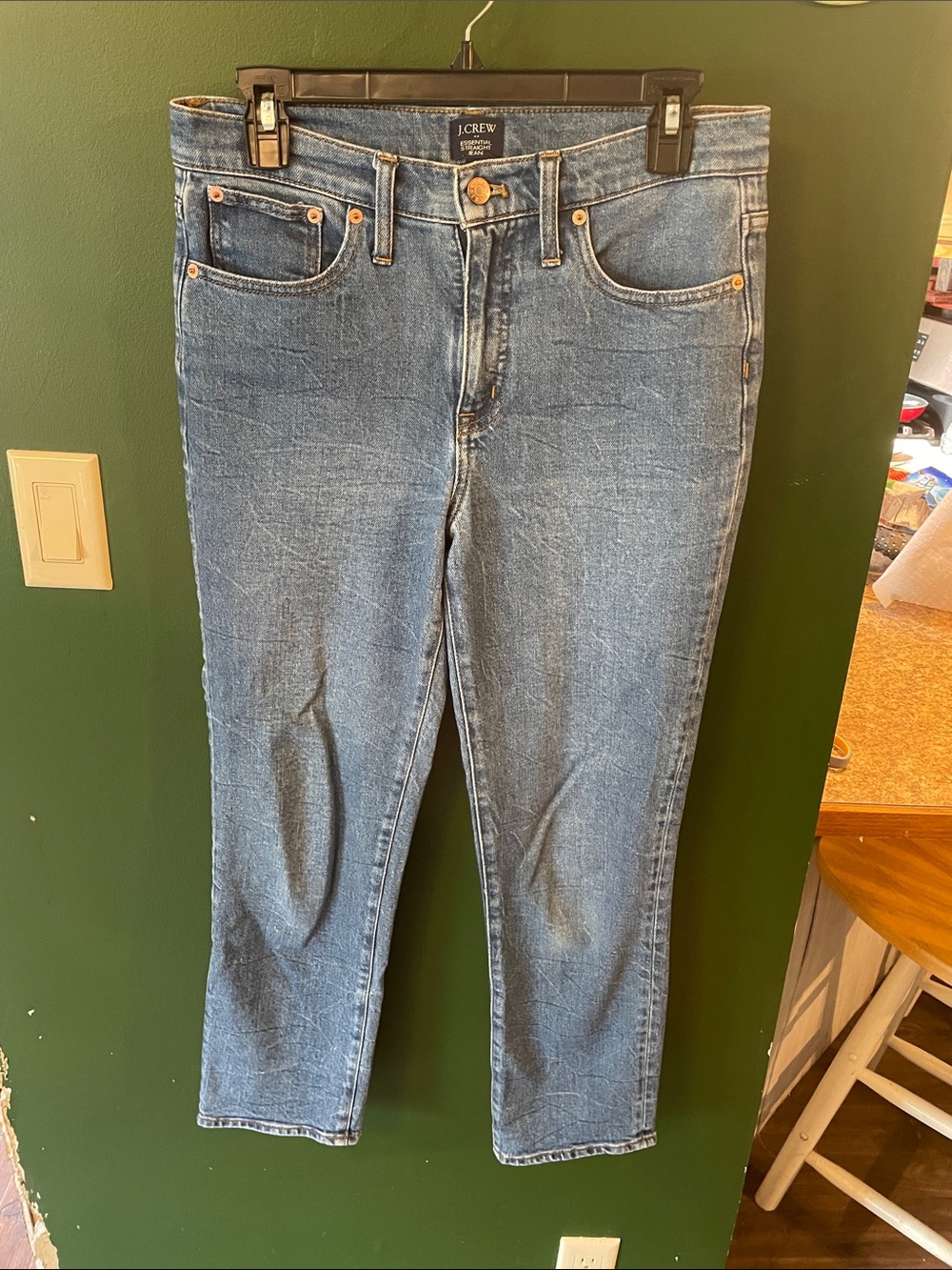 J. Crew Women's Medium Blue Straight-Leg Jeans See Photos For Size
